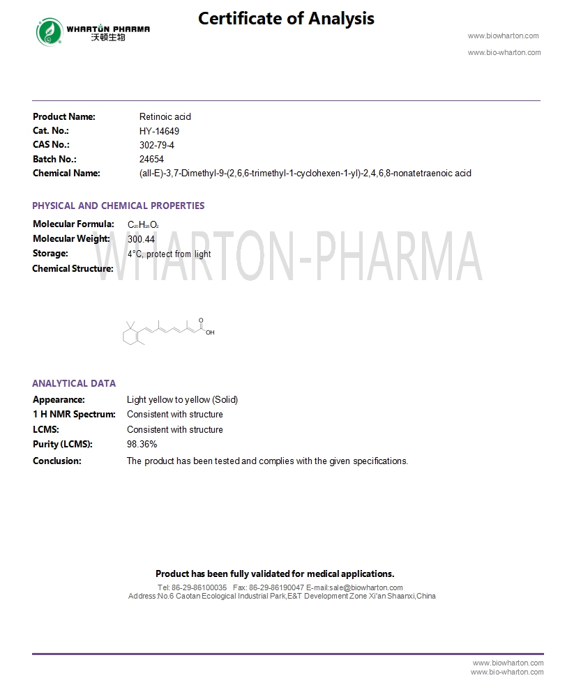 Retinoic acid-COA wharton