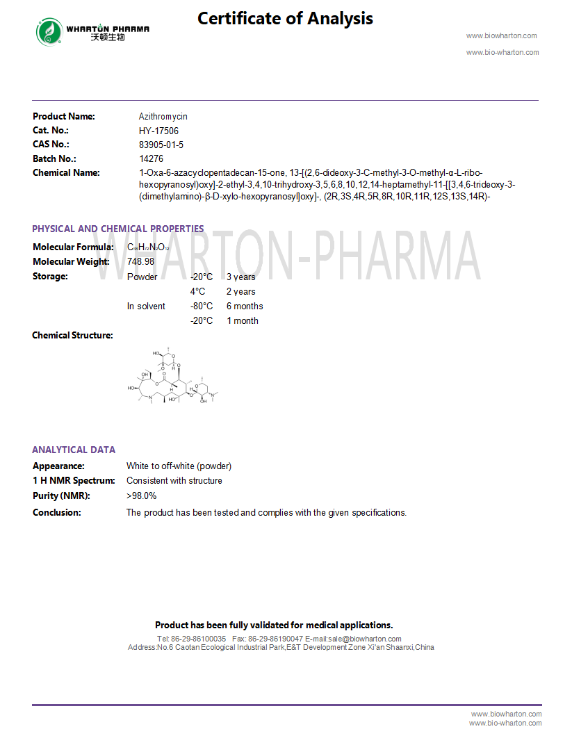 Azithromycin-COA wharton